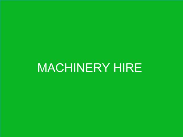 Machinery Hire